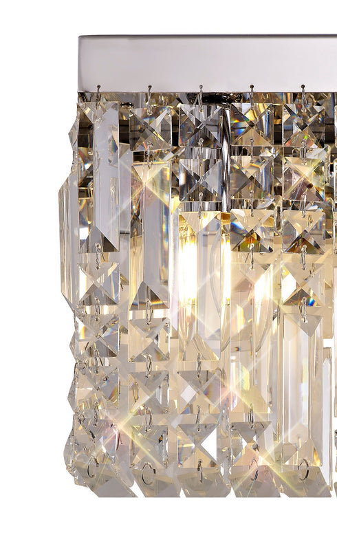 Zula Rectangular 2 Light Small Wall Lamp